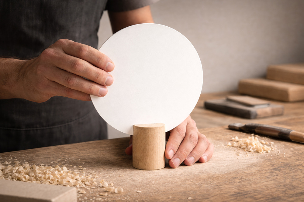 Design de socle de trophée en bois